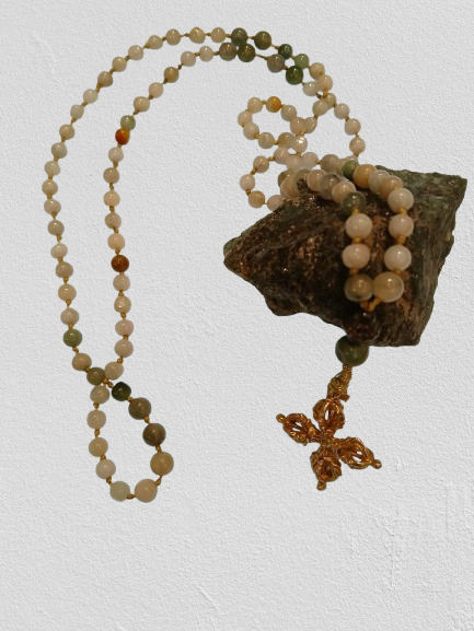 Jade Necklace with Double Dorje - Image 2