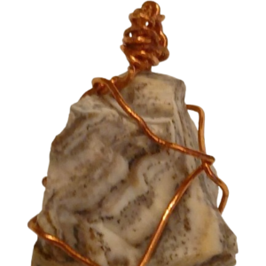 Raw Opal  wire-wrapped  Pendant