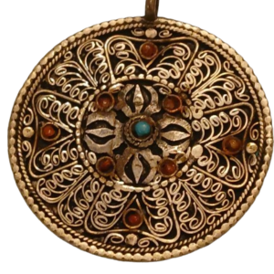 Double Dorje Oxidized  Pendant