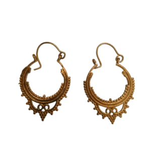 Brass Intricate Earrings