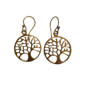 Tree of Life Earrings#TreeOfLife #BohoJewelry #BrassEarrings #MeaningfulGifts #NatureInspired #SpiritualJewelry