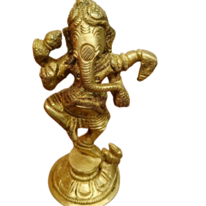 Ganesha Dancing Brass statue