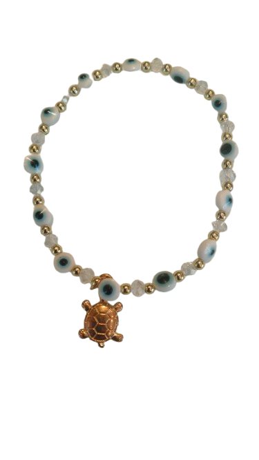 Eye Bracelet Turtle Charm Bracelet - Image 3