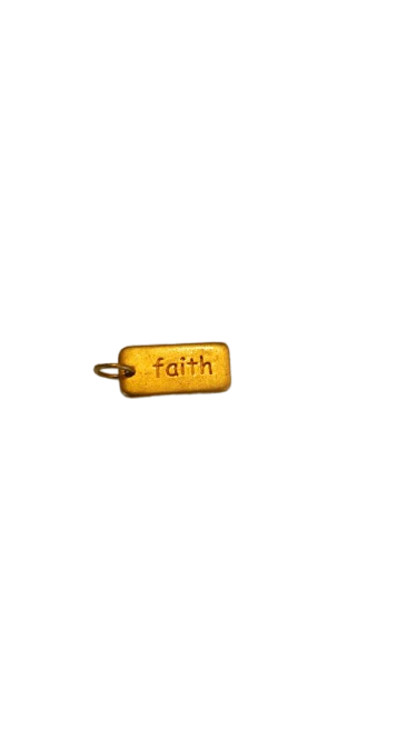 Silver on Gold Plated Charm - Unique Spiritual Jewelry Piece