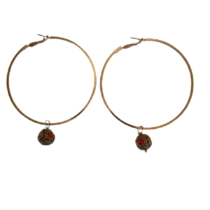 Brass Hoops Tibetan ethnic Bead