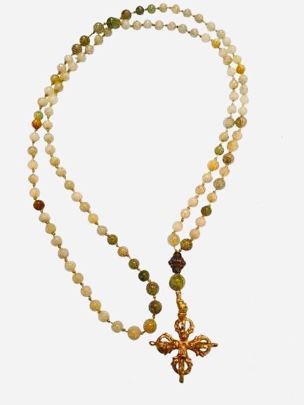 Jade Necklace with Double Dorje