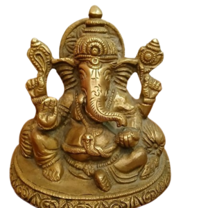 Ganesha Brass Sitting statue