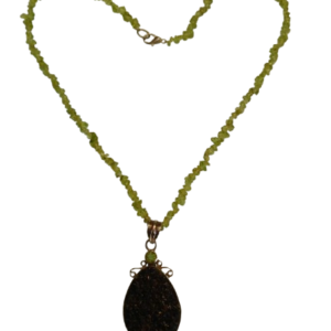 Peridot Druzy Necklace