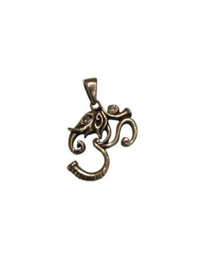 Sterling Silver Ganesha OM Pendant
