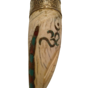 Naga Shell Pendant — Engraved Om & Shell Motifs