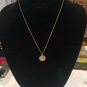 Handmade Gold Plated Charm Necklace from Nepal - Spiritual Jewelry